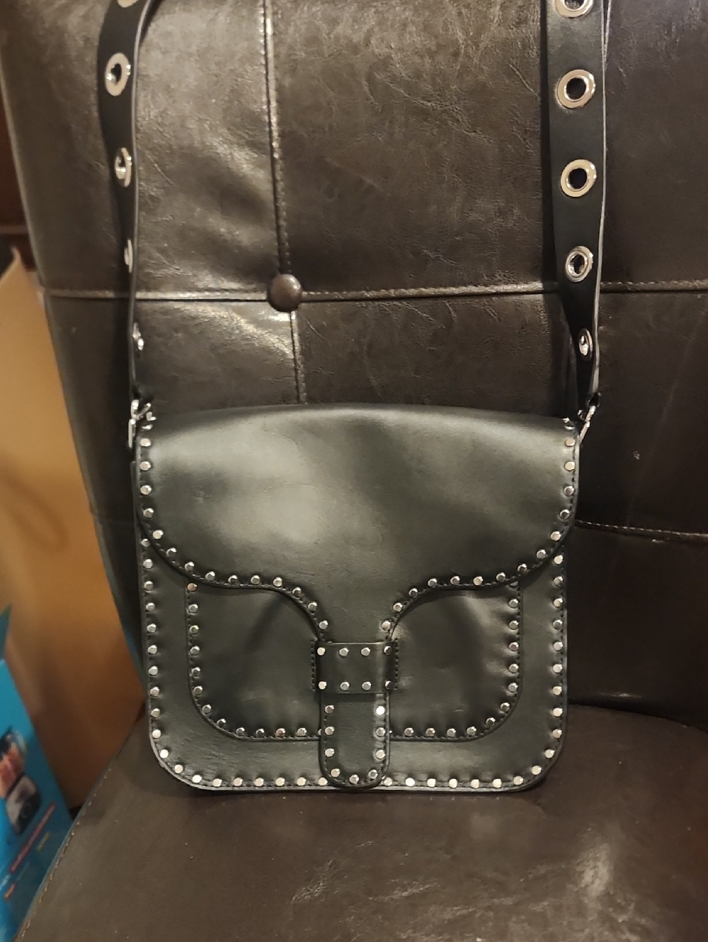 Rebecca Minkoff Black Studded Crossbody Bag